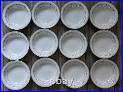 Noritake Fine China Fairmont #6102 60pc Dinnerware Set for 12 Plates, Bowls