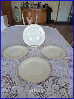 Noritake Fine China Golden Cove Set Of 8 Dinner Plates