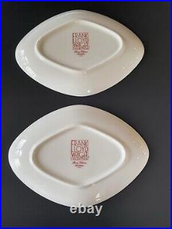 Noritake Frank Lloyd Wright Collection Tableware Diamond Shape Plates Set of Two