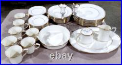 Noritake GOLDEN COVE Fine China Dinnerware Set service for 8 + serving (45pcs)