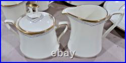 Noritake GOLDEN COVE Fine China Dinnerware Set service for 8 + serving (45pcs)