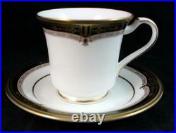 Noritake GOLD AND SABLE 5 Piece Place Setting Bone China MINT CONDITION