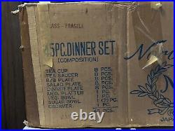 Noritake GOLD & SABLE 9758 Bone China Dinner -45 Piece Set. NEW OPEN BOX