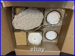 Noritake GOLD & SABLE 9758 Bone China Dinner -45 Piece Set. NEW OPEN BOX