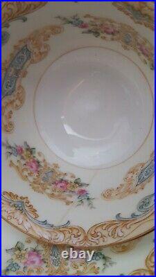 Noritake GRANDEUR China 3870 Dinner Plates (4) and Cup & Saucer (4) Set