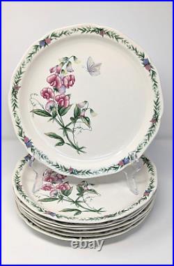 Noritake Gala Cuisine Conservatory 7915 Floral 10 3/4 Dinner Plates Set of 7