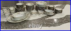 Noritake Gold Encrusted Japan 5481 Bancroft China Full Dinning Set 86 Pieces