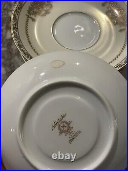 Noritake Gold Encrusted Japan 5481 Bancroft China Full Dinning Set 86 Pieces