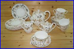 Noritake Gold Grape (23) Pc Tea Set-Pot, Sugar Creamer (6) Cups/Saucers & Plates