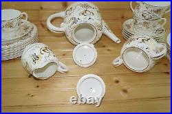 Noritake Gold Grape (23) Pc Tea Set-Pot, Sugar Creamer (6) Cups/Saucers & Plates