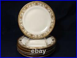 Noritake Gold Regalia White Fine China Accent Plates Luncheon Antique Set Of 6