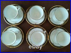 Noritake Gold & Sable China 6 5-piece Place Settings 30 Pieces Total