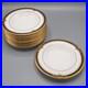 Noritake Gold and Sable Rimmed Soup Bowl Plates 8 1/2 Set of 12