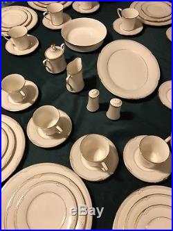 Noritake Golden Cove China 67 pieces including 12 full place settings
