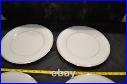 Noritake Golden Cove China Plates, 3 Piece Service for 4, Pattern 7719, Vintage