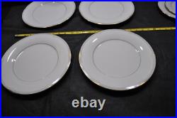 Noritake Golden Cove China Plates, 3 Piece Service for 4, Pattern 7719, Vintage