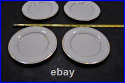 Noritake Golden Cove China Plates, 3 Piece Service for 4, Pattern 7719, Vintage