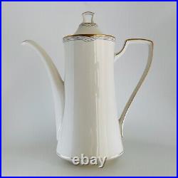 Noritake Golden Cove Fine China 7719 Coffee Pot & Lid Serving Set