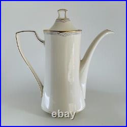 Noritake Golden Cove Fine China 7719 Coffee Pot & Lid Serving Set