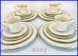 Noritake Golden Cove Fine China Set Of 4 Five Piece Place Settings 20 Pieces