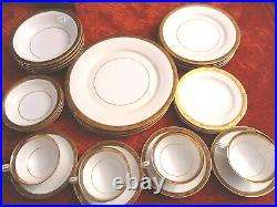 Noritake Goldkin China, 28 Piece Set, Plates, Bowls, Cups Saucers