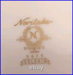 Noritake Goldkin China, 28 Piece Set, Plates, Bowls, Cups Saucers