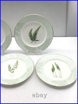 Noritake Grand Vert Plate 5 piece Set (No Box) Mint Japan