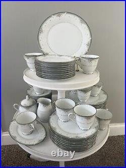 Noritake Greenbrier 53 Pc Set Service For 10 Dinner Salad Bread Plates 4101