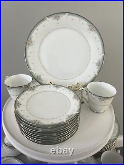 Noritake Greenbrier 53 Pc Set Service For 10 Dinner Salad Bread Plates 4101
