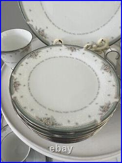 Noritake Greenbrier 53 Pc Set Service For 10 Dinner Salad Bread Plates 4101