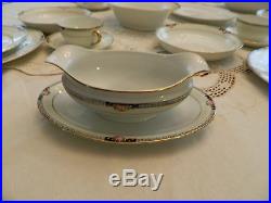 Noritake Hand Painted China Beechmont Set for 5 with4 Serving Pieces box 15-5