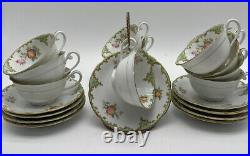 Noritake Hand Painted China Tea Cup Japan Set Of 11