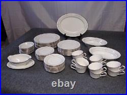 Noritake Heather ivory China 46 pieces 8 setting of 5 pieces plus serving pieces