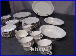 Noritake Heather ivory China 46 pieces 8 setting of 5 pieces plus serving pieces