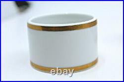 Noritake Heritage Contemporary Fine China Napkin Ring Gold 2982 Japan Set of 6