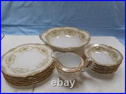 Noritake Hertha Porcelain Dessert Set + Serving Bowl 1933