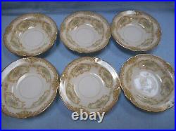 Noritake Hertha Porcelain Dessert Set + Serving Bowl 1933