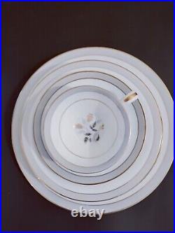 Noritake Holbrook U. S. Design Pat. Pend. 12 Seven Place Setgs + Serving Pcs. (90)