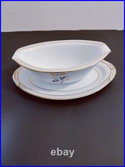 Noritake Holbrook U. S. Design Pat. Pend. 12 Seven Place Setgs + Serving Pcs. (90)