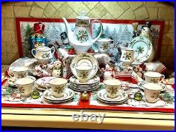 Noritake Holly 2228 Coffee Pot & Service For 8 withDessert Plates / 31 Piece Set