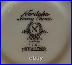 Noritake IMPERIAL PLATINUM 20 Piece Set FOUR PLACE SETTINGS More Here