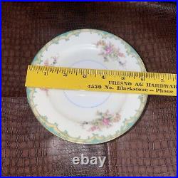 Noritake INGRAM 29 Piece Pink Rose Sprays Green Turquoise Fine China Japan VTG