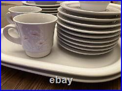 Noritake Ice Flower China Dish Set Of 38 Discontinued (RARE Collection)