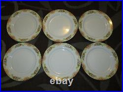 Noritake Imperial China 23-Piece Floral Pattern Set 20 Plates 3 Cups Red/Gold NM
