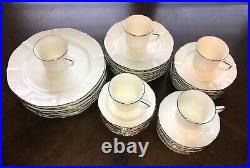 Noritake Imperial Platinum, 8 Six Piece Place Settings, See Description