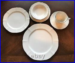 Noritake Imperial Platinum, 8 Six Piece Place Settings, See Description