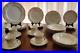 Noritake Ivory China 7293 Rothschild Dinner set 27 PCS Soup Bowls 4 Tea Cups
