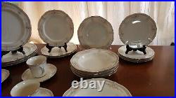 Noritake Ivory China 7293 Rothschild Dinner set 27 PCS Soup Bowls 4 Tea Cups