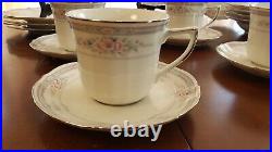 Noritake Ivory China 7293 Rothschild Dinner set 27 PCS Soup Bowls 4 Tea Cups