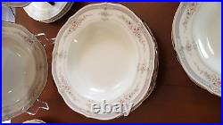 Noritake Ivory China 7293 Rothschild Dinner set 27 PCS Soup Bowls 4 Tea Cups